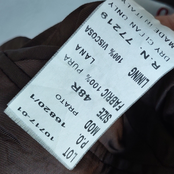 Vito Rufalo Men's Luxury Houndstooth Blazer w/Fabric by Lanificio Di Pray - Picture 17 of 17